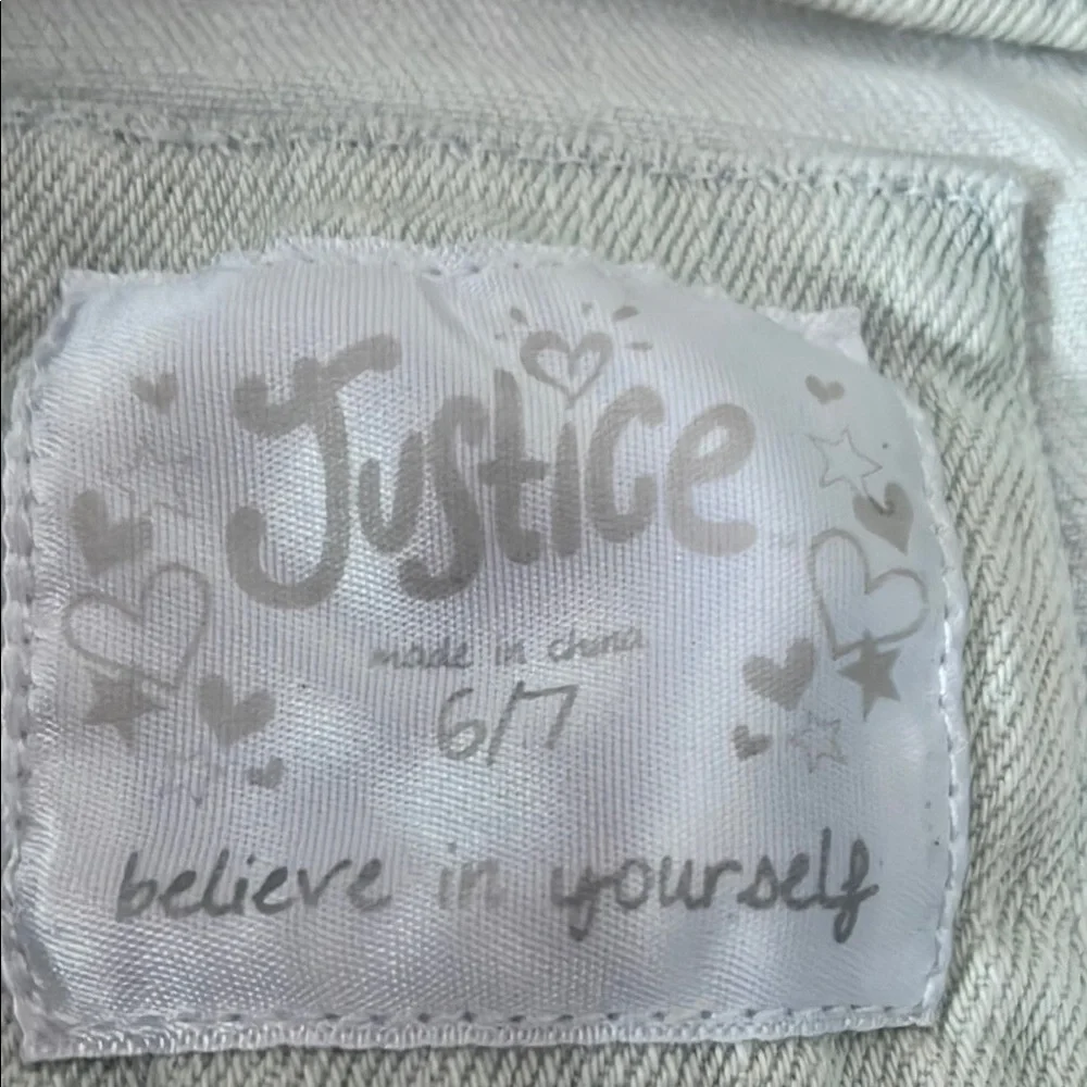 Justice Blue Ombre Denim Vest
